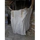 Jumbo bag bekas uk 90 x 120 putih polos atas bawah corong kondisi bersih 1